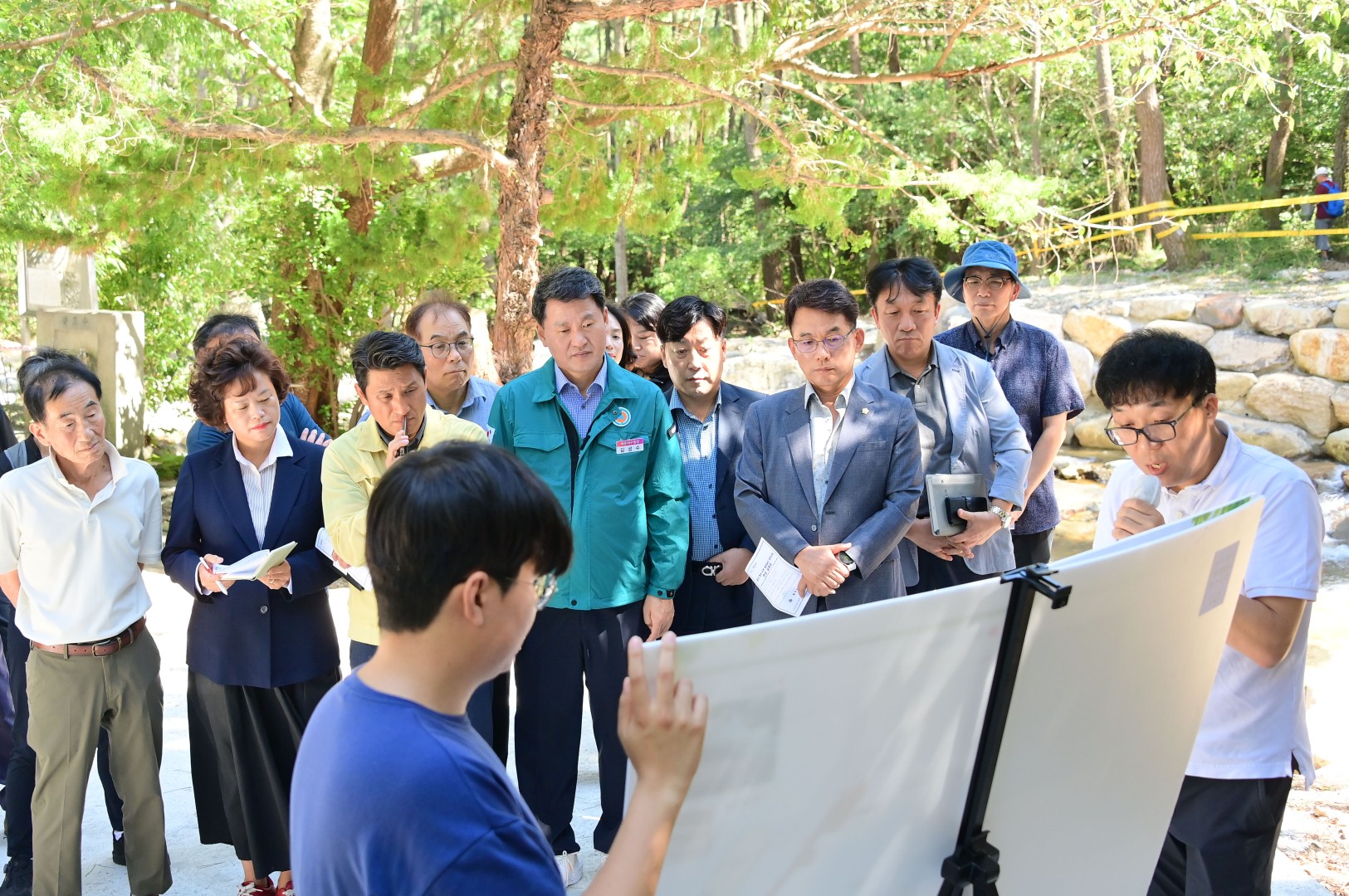 현장설명회(장산계곡 주변 힐링쉼터 경관사업) 9