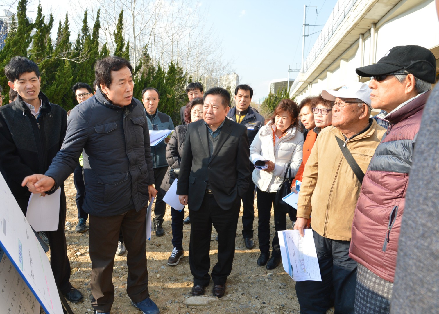 동해남부선 선하 체육공원 조성현장 설명회 1