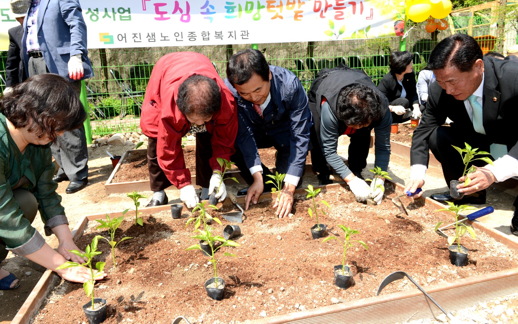 경로당 '희망텃밭 만들기'행사 2