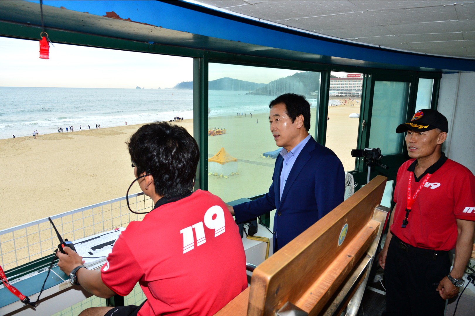 해수욕장근무기관 방문 격려 2