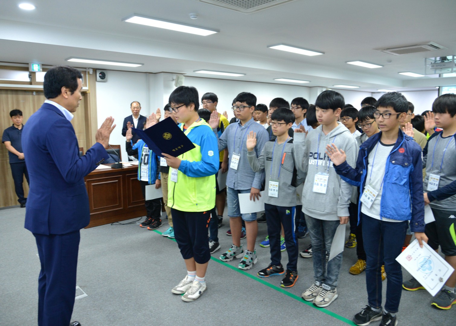 반송중학교 구청체험 3