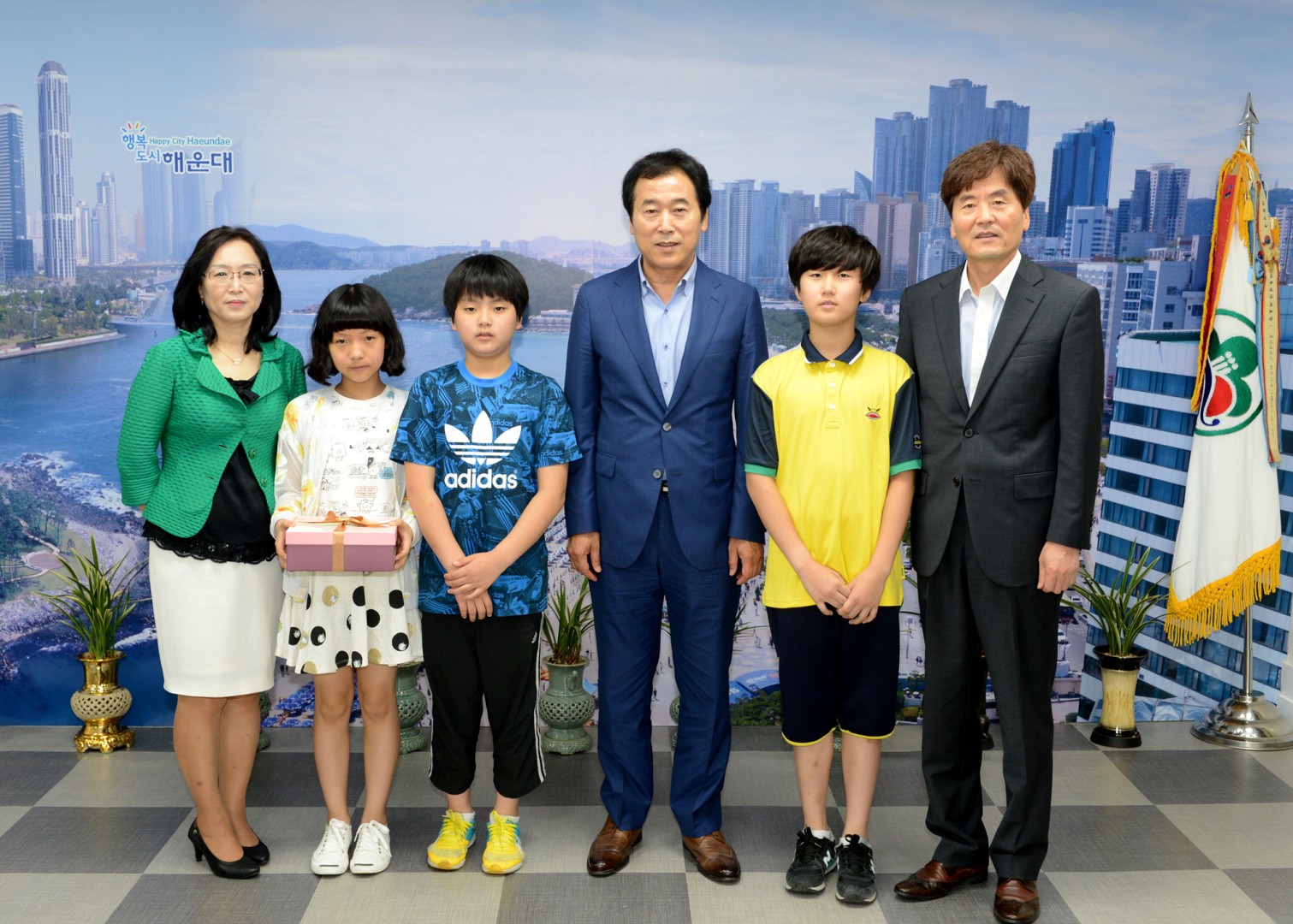 해운대초교 메르스관련 감사편지전달 1