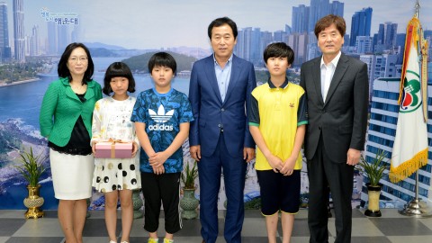 해운대초교 메르스관련 감사편지전달