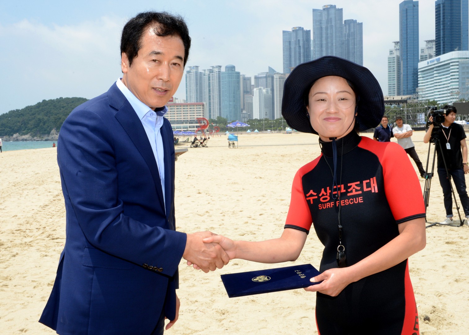 해수욕장 민간수상구조대 발대식 8