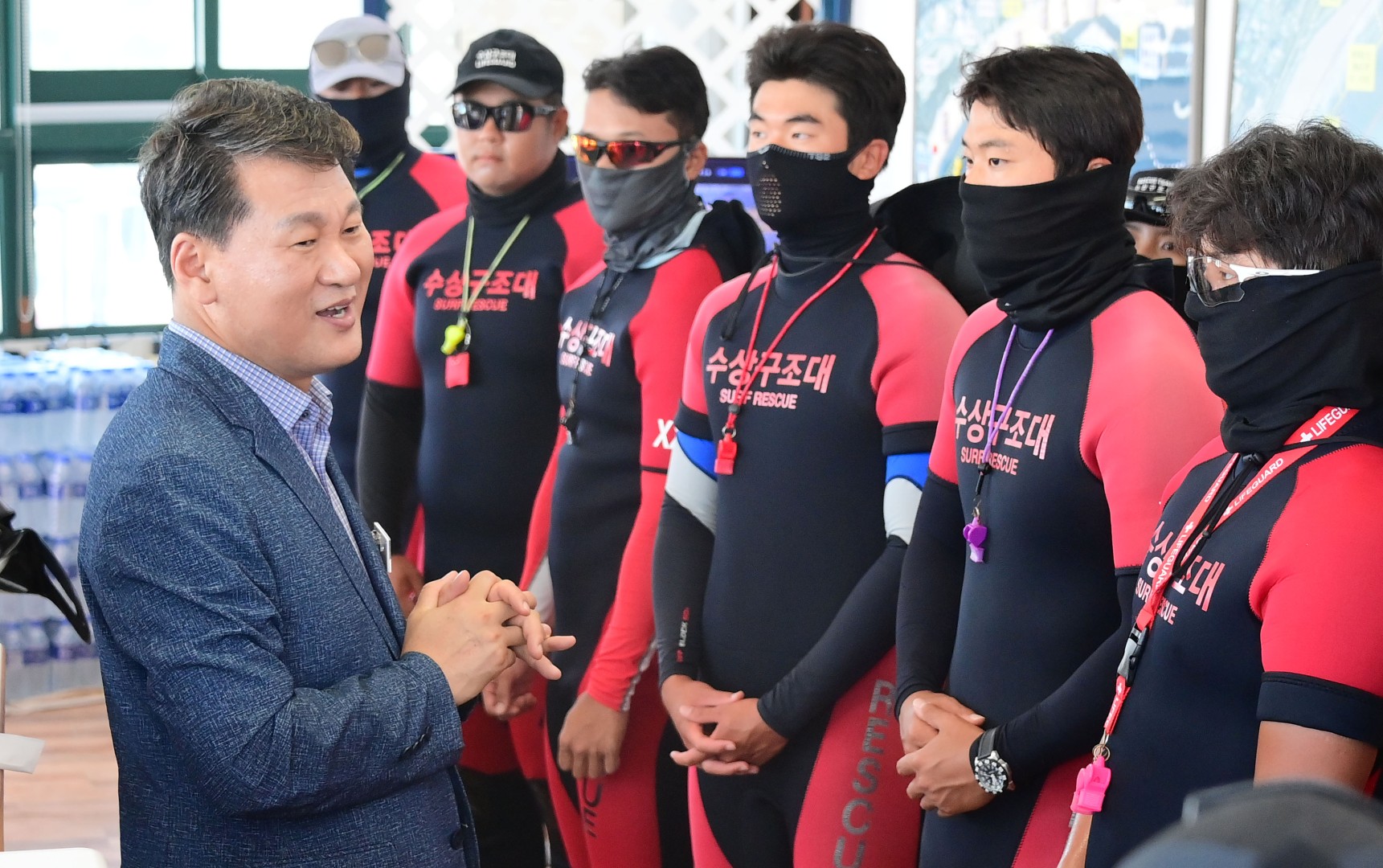 해수욕장 운영 유관기관 근무자 격려(해운대) 31