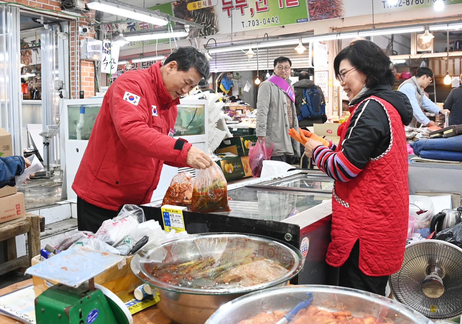 설 맞이 전통시장 방문(좌동재래시장) 17