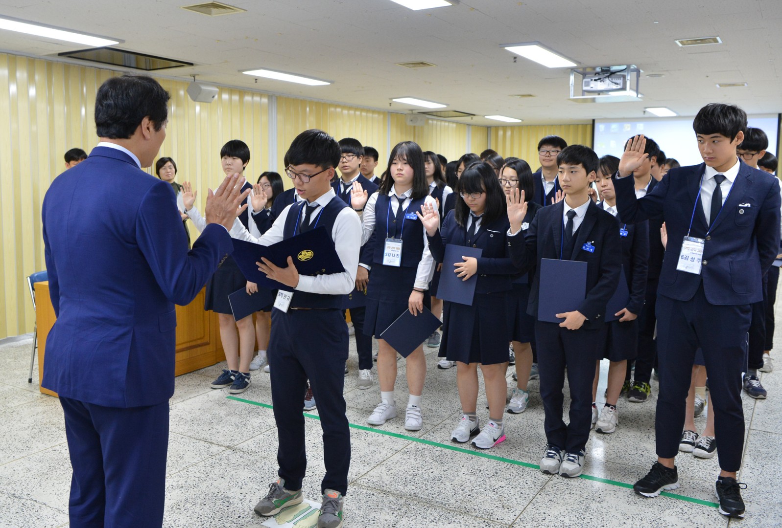 동백중 구청견학 1