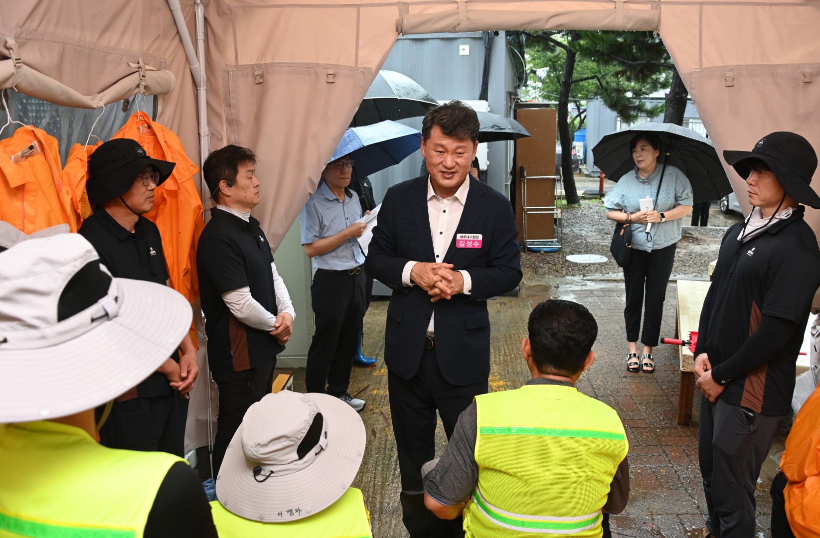 송정해수욕장 격려방문 8