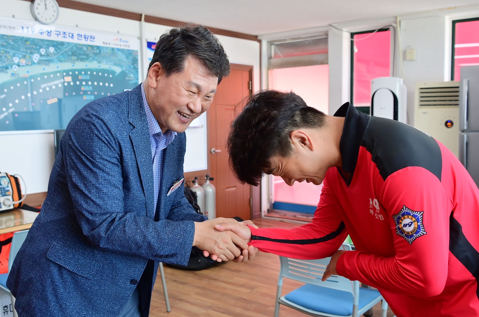 해수욕장 운영 유관기관 근무자 격려(해운대) 26