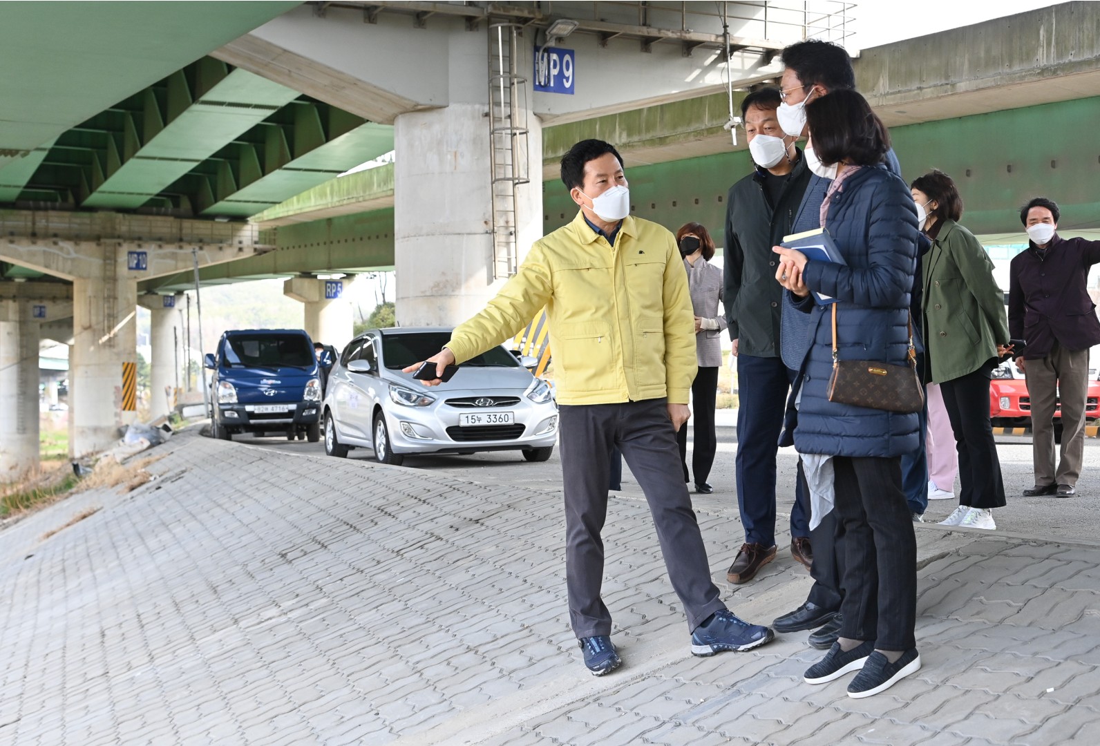 고가교 하부 바람숲길 조성 현장 9