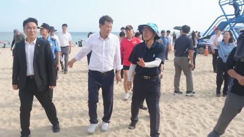 해양수산부 장관 해수욕장 현장점검 및 격려 방문