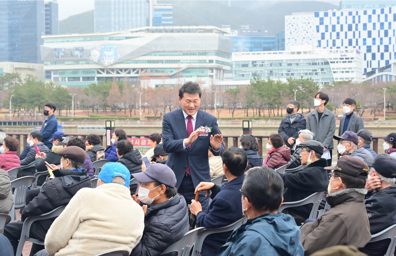 수영강 휴먼브릿지 조성공사 기공식 5