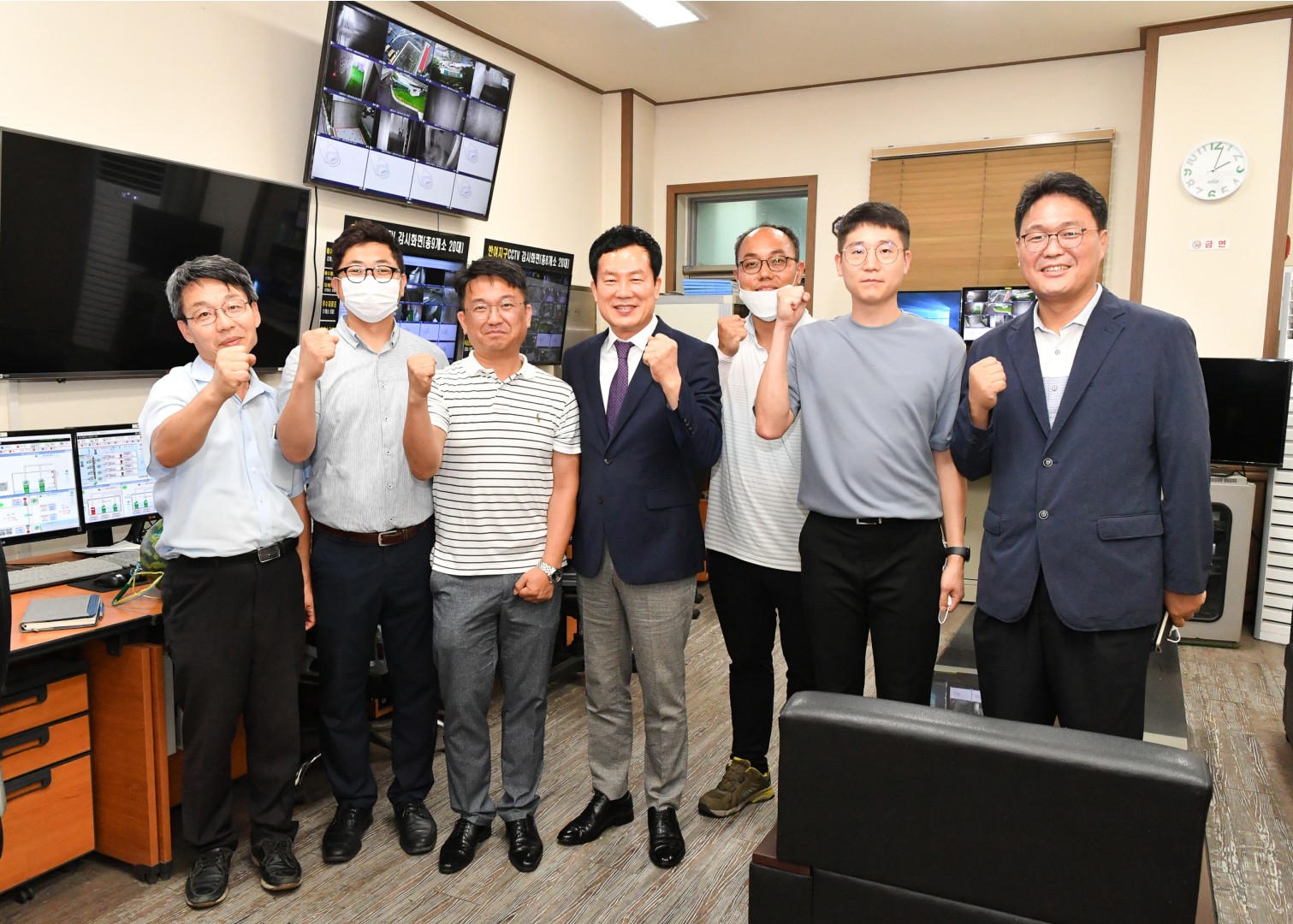 배수펌프장 근무자 격려 1