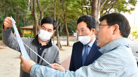 청사포교차로등 현장방문