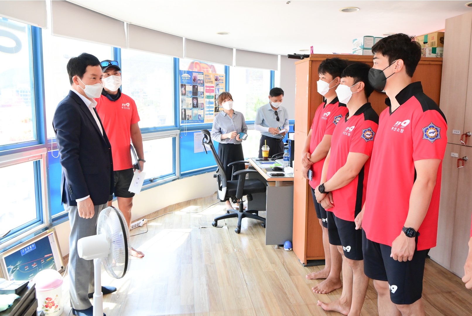 송정해수욕장 근무자 격려 12