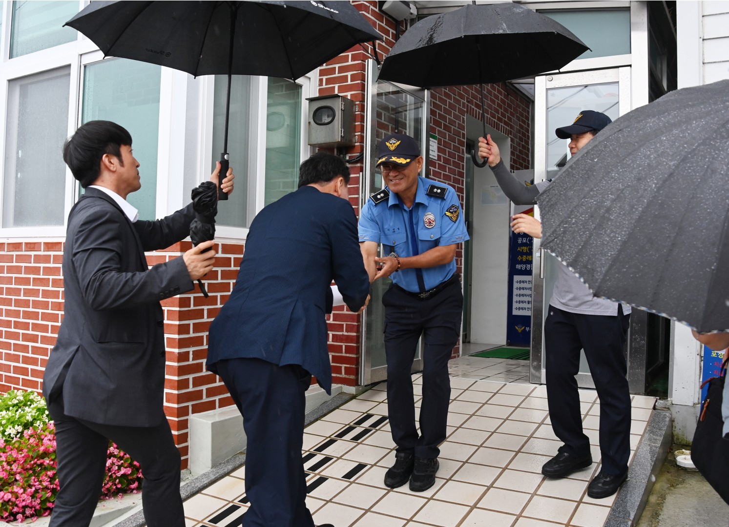 송정해수욕장 격려방문 2