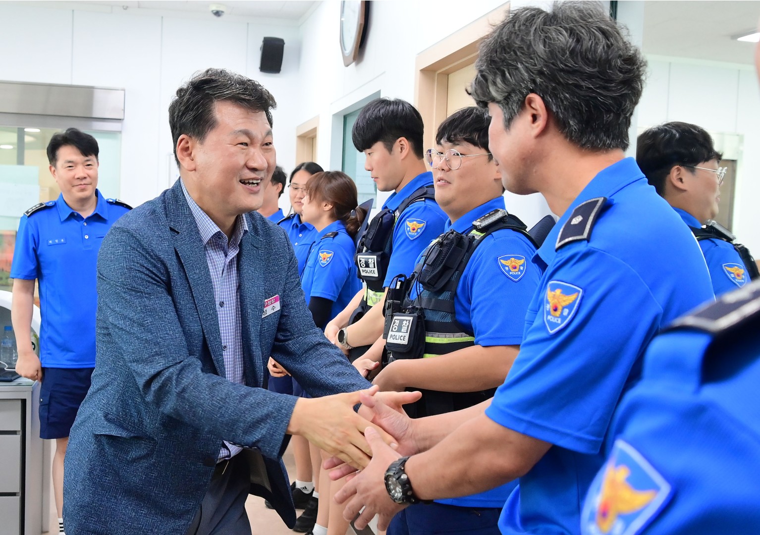 해수욕장 운영 유관기관 근무자 격려(해운대) 16