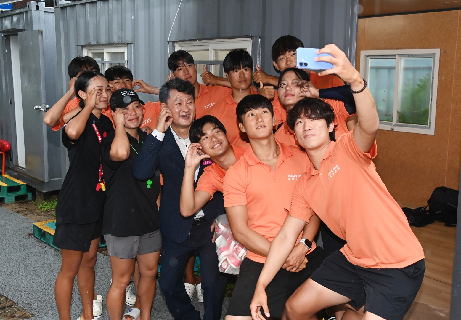 송정해수욕장 격려방문 1