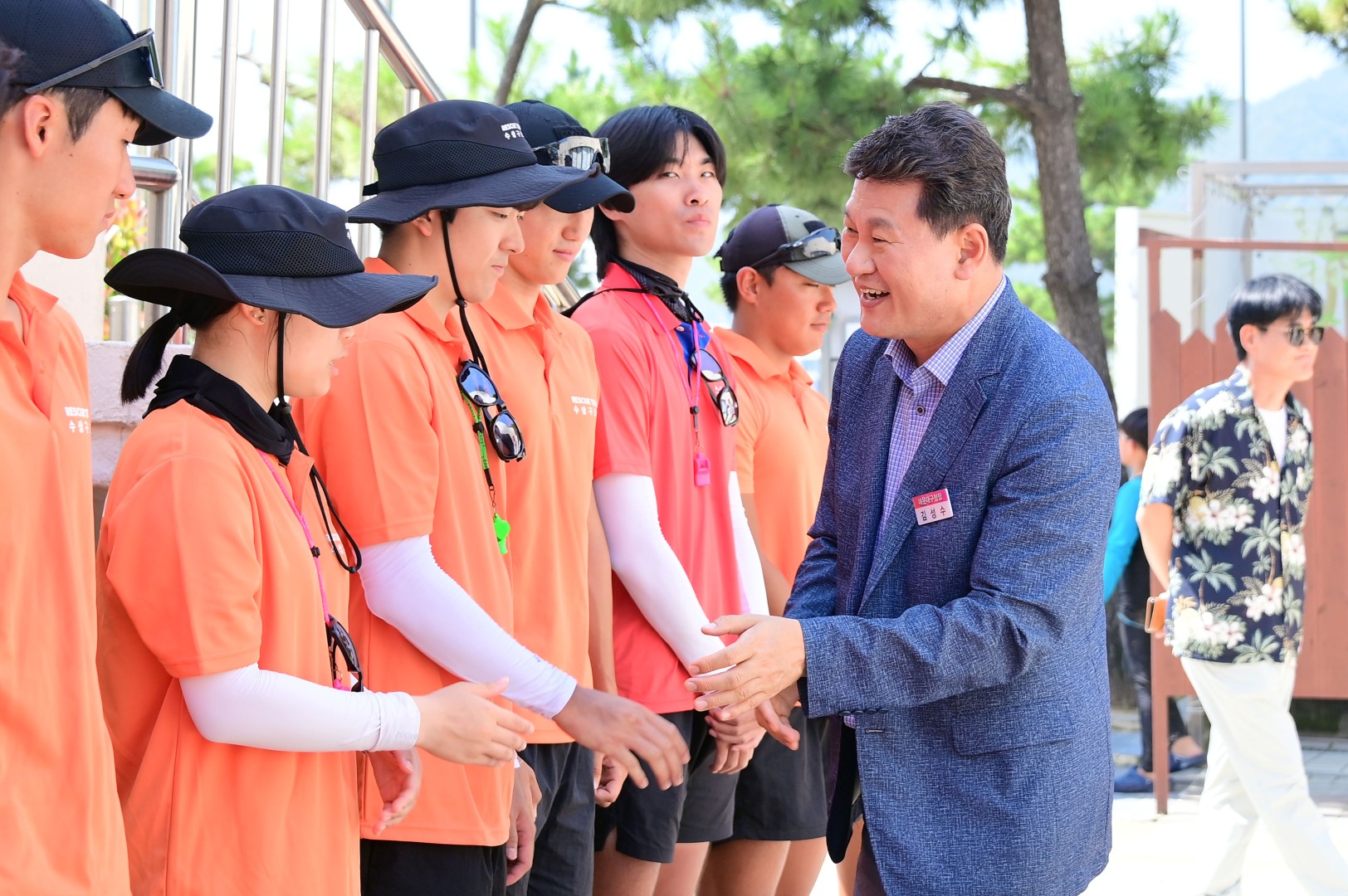 해수욕장 운영 유관기관 근무자 격려(송정) 17
