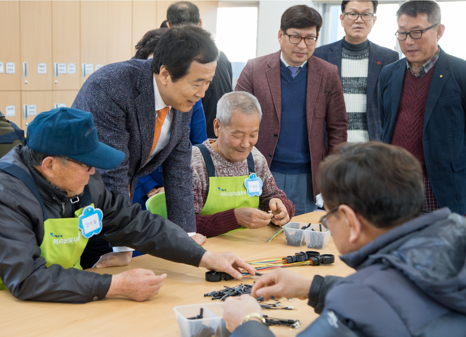 반여4동 어르신공동작업장 개소식 14