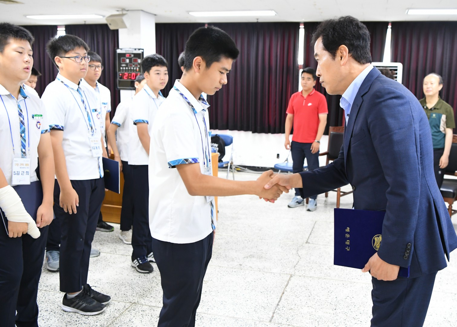 해운대중 구청견학 4