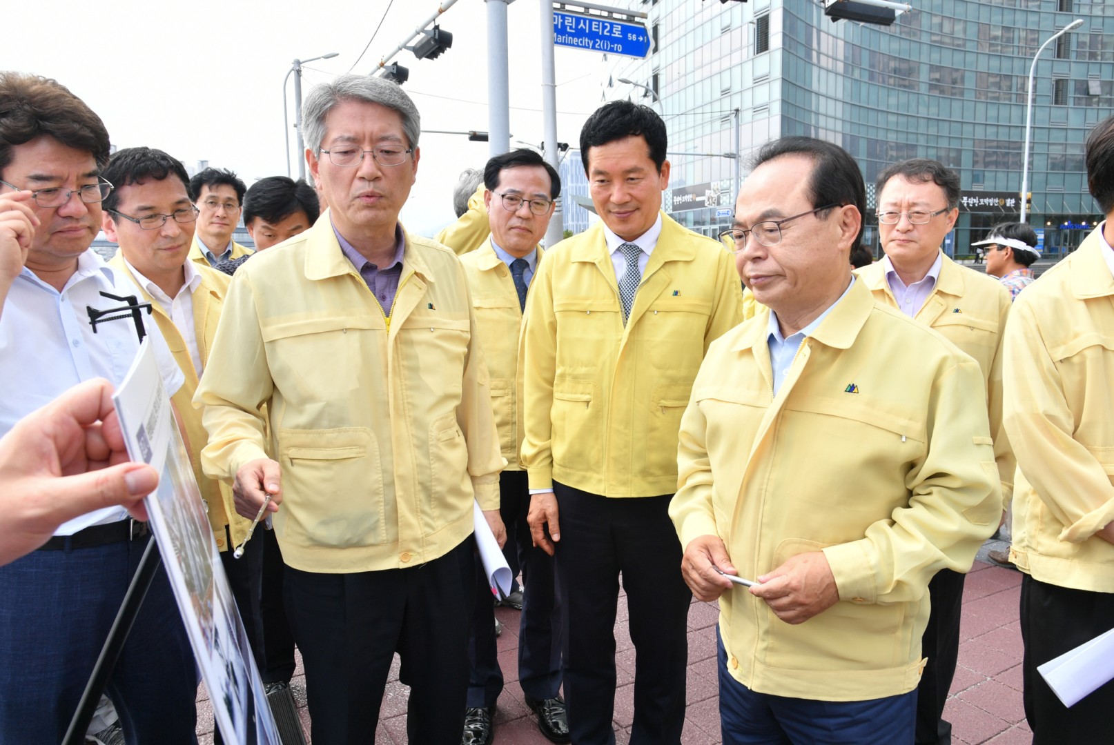 마린시티 재해위험지 방문 1