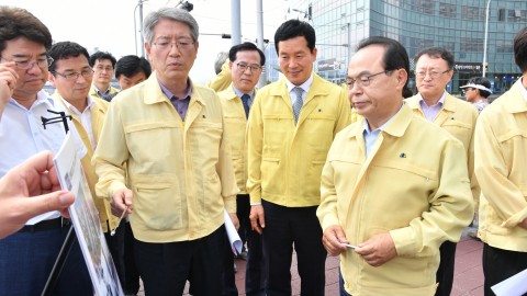 마린시티 재해위험지 방문