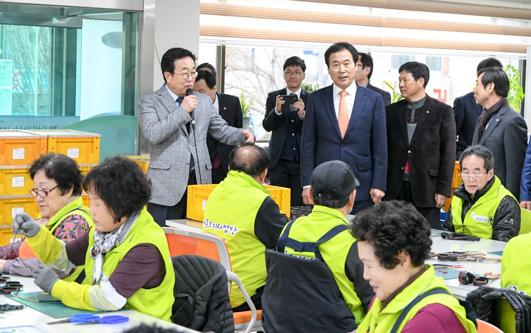 서병수시장 공동작업장 방문 격려 2