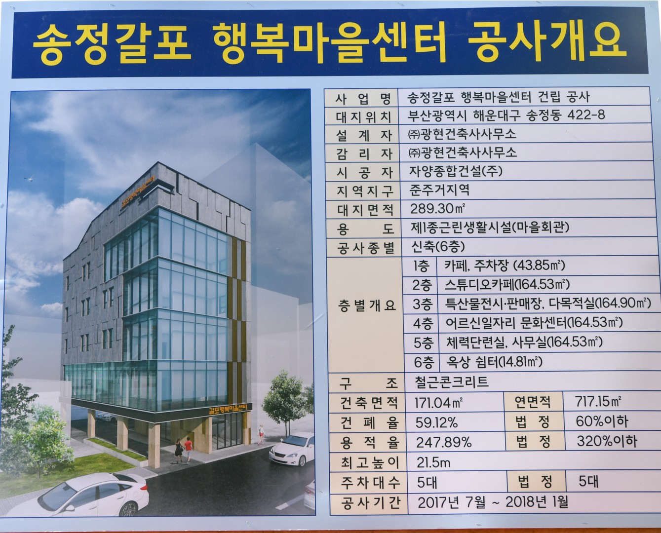 송정 갈포행복마을센터 기공식 2