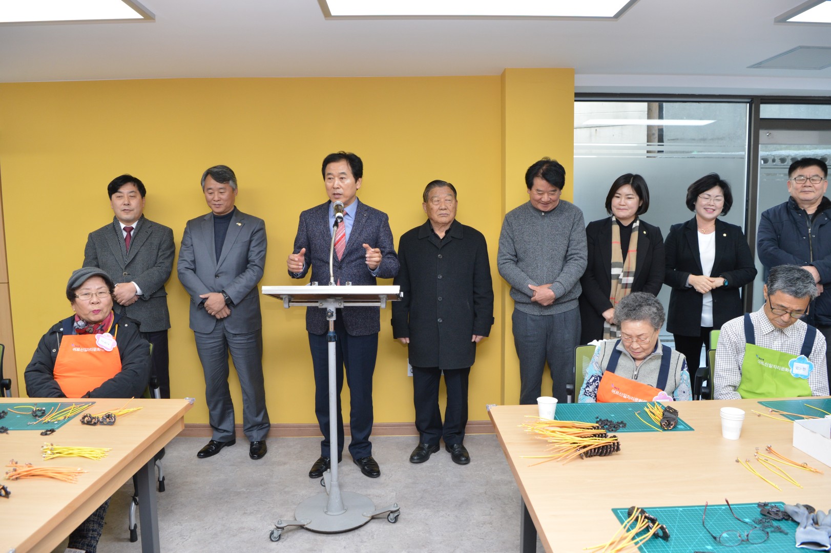 좌1동 어르신공동작업장 개소식 13