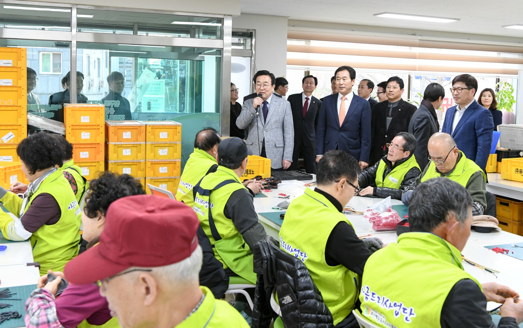 서병수시장 공동작업장 방문 격려 1