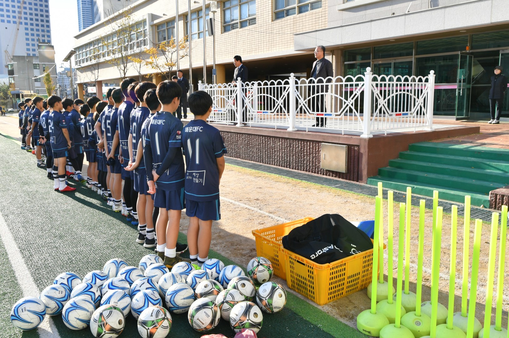 해운대초등축구단 격려 1
