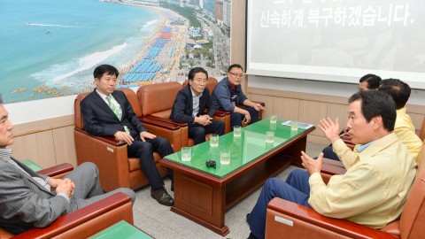 국민의당 태풍피해현장방문