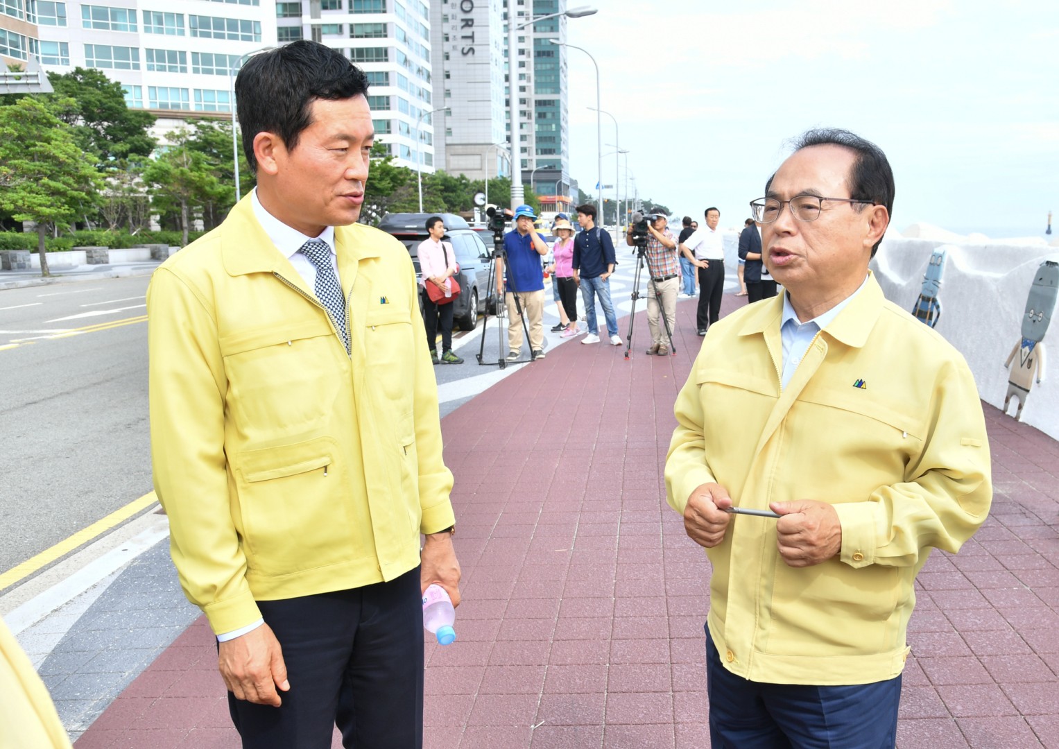 마린시티 재해위험지 방문 6
