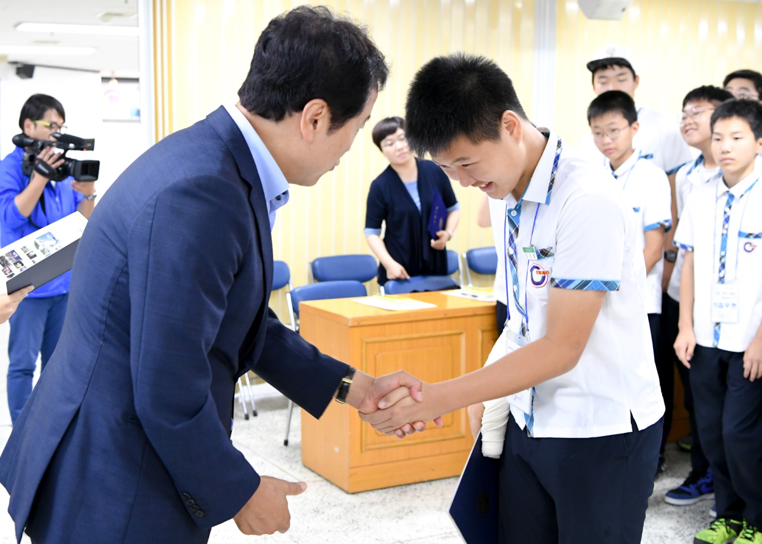 해운대중 구청견학 1