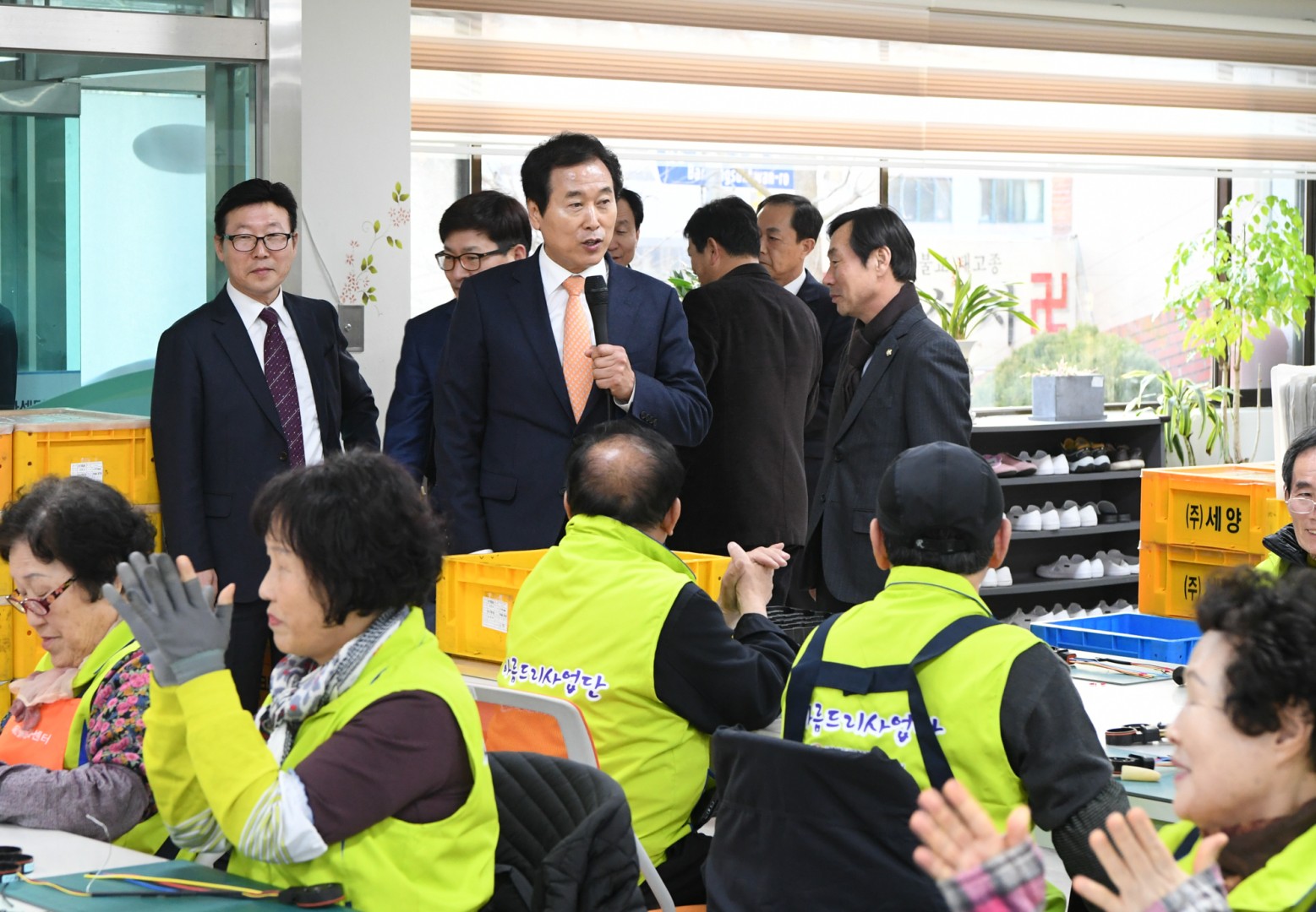 서병수시장 공동작업장 방문 격려 3