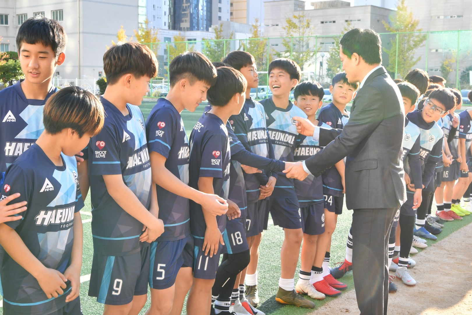 해운대초등축구단 격려 2
