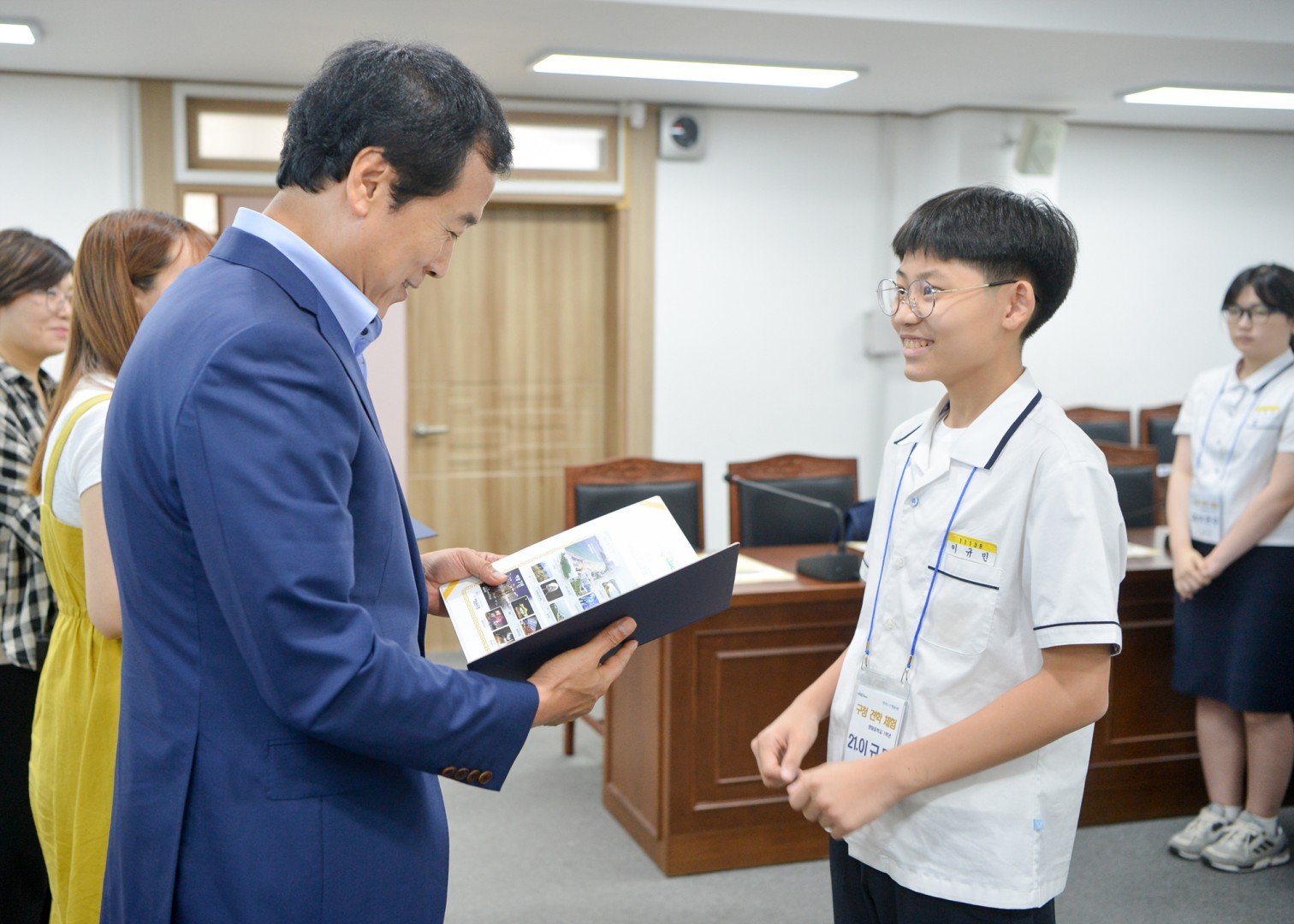 센텀중 구청견학 1