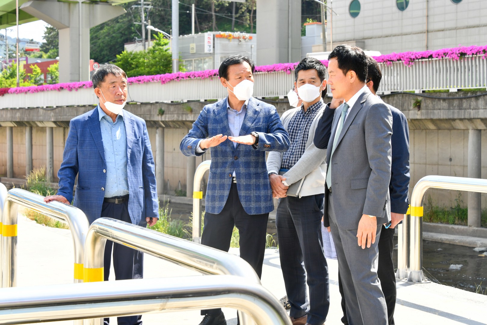 석대천변 차집시설 현장확인 1