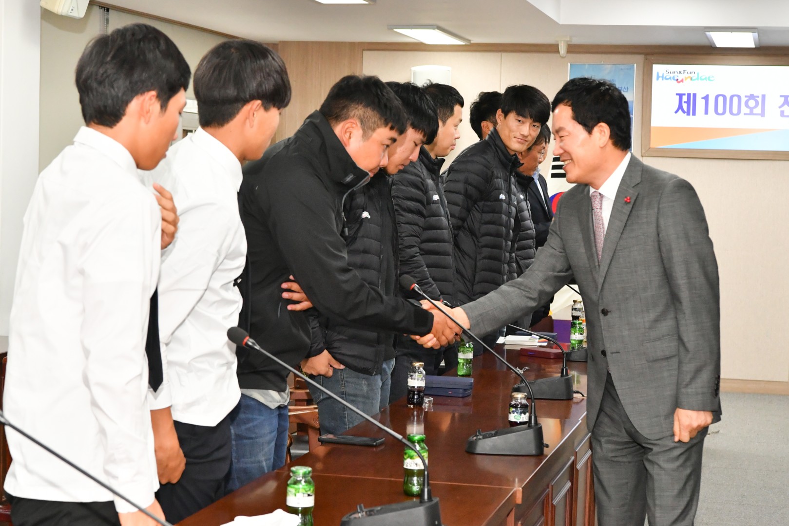 전국체전 임상선수단 격려 2