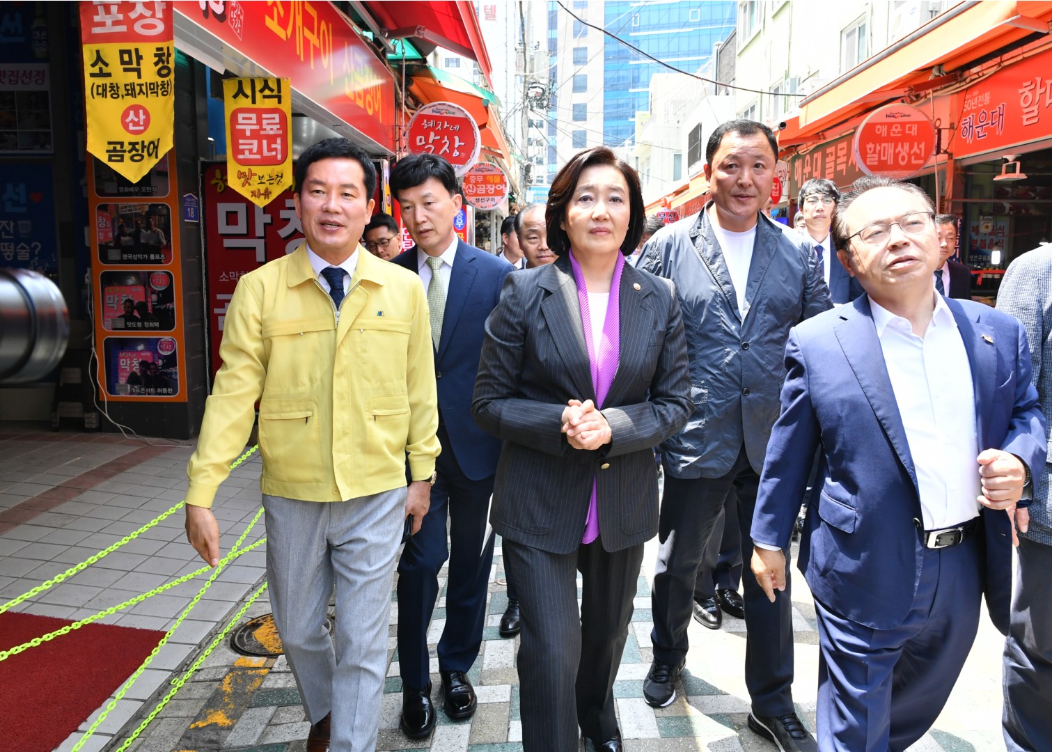 박영선장관 해운대시장 방문 3