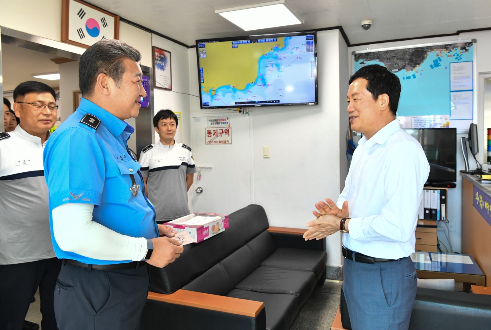 송정해수욕장 근무자 격려 8