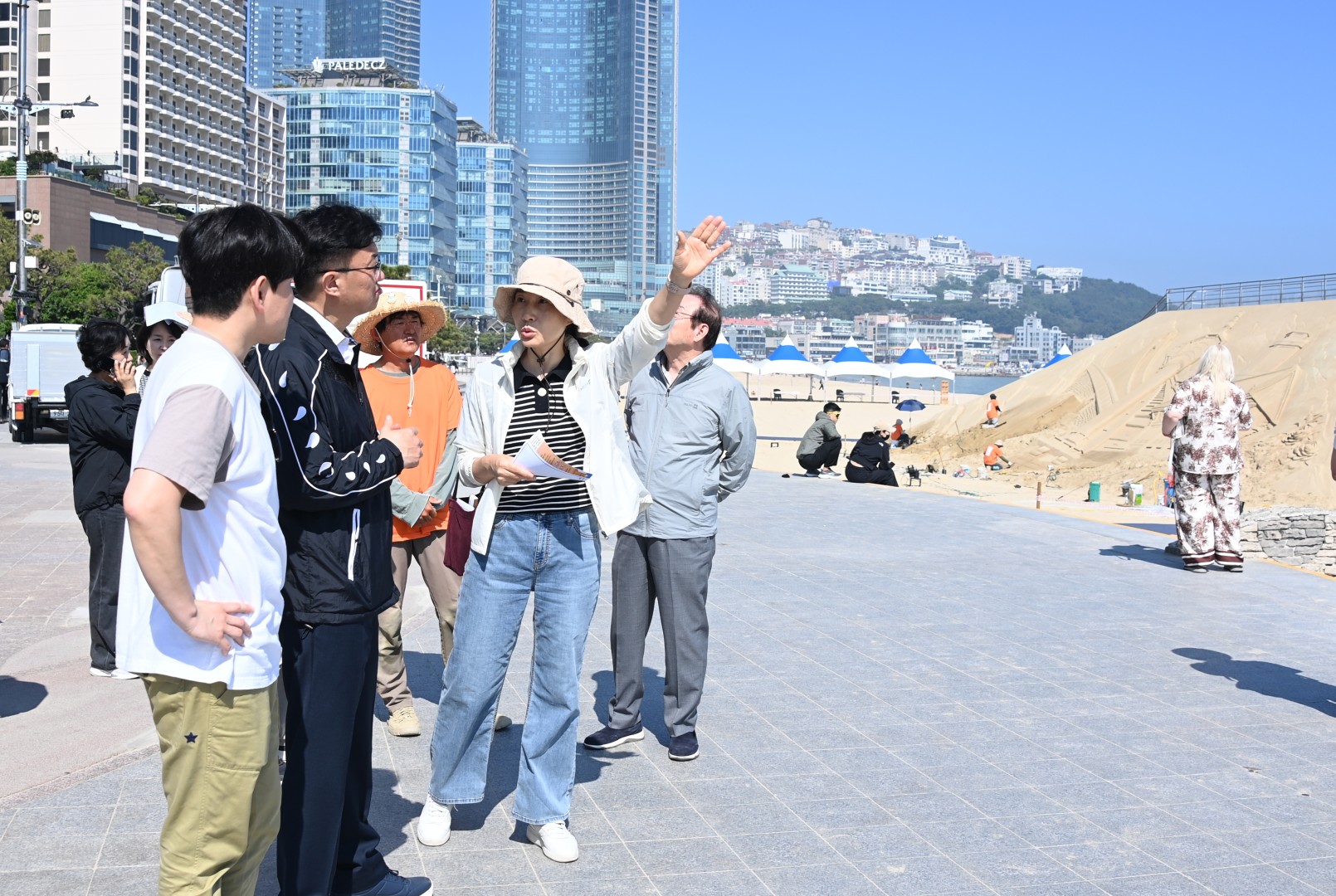 해운대 모래축제 현장 점검 3