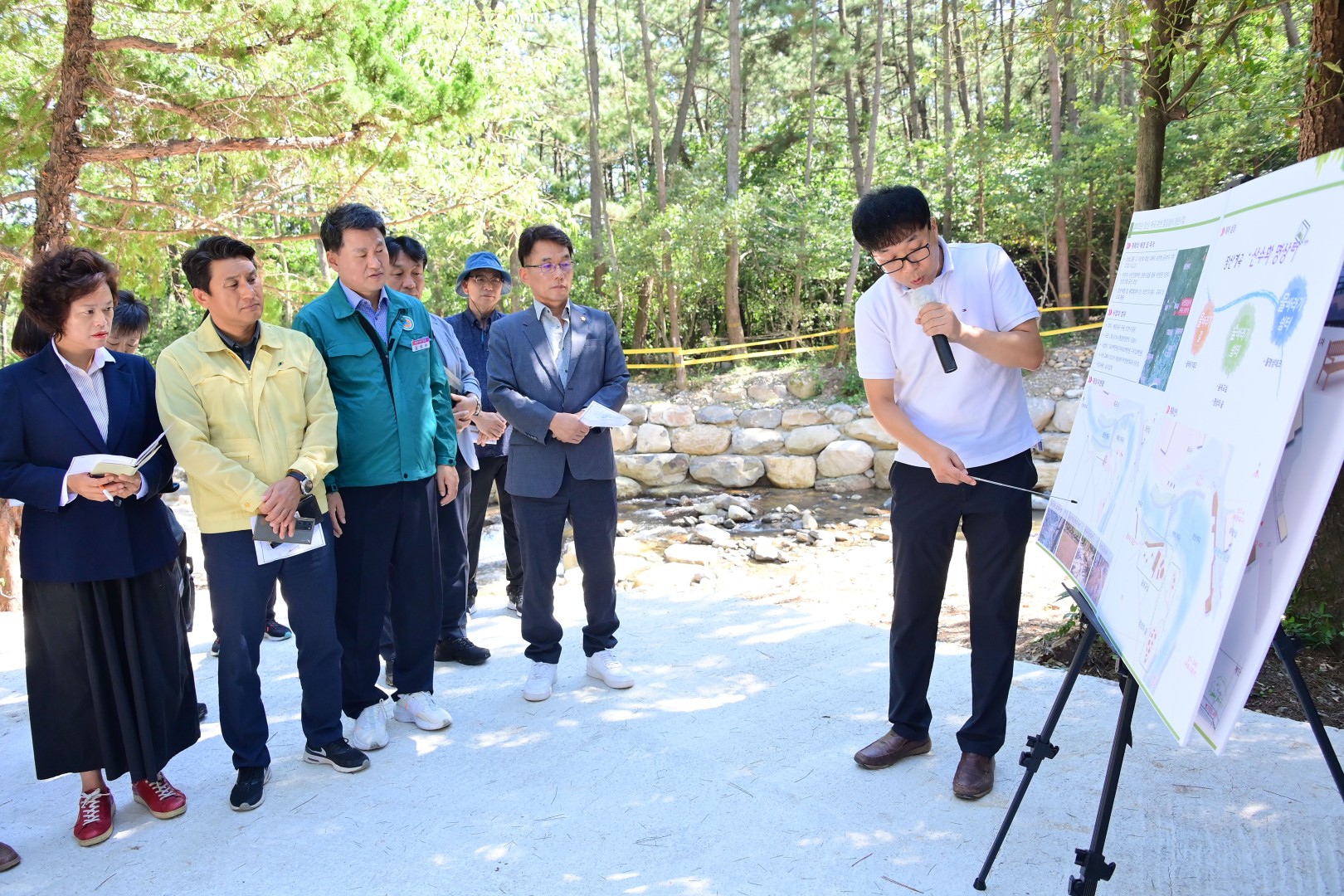 현장설명회(장산계곡 주변 힐링쉼터 경관사업) 7