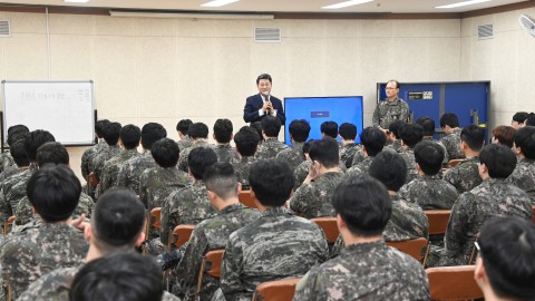 예비군 훈련 격려 방문