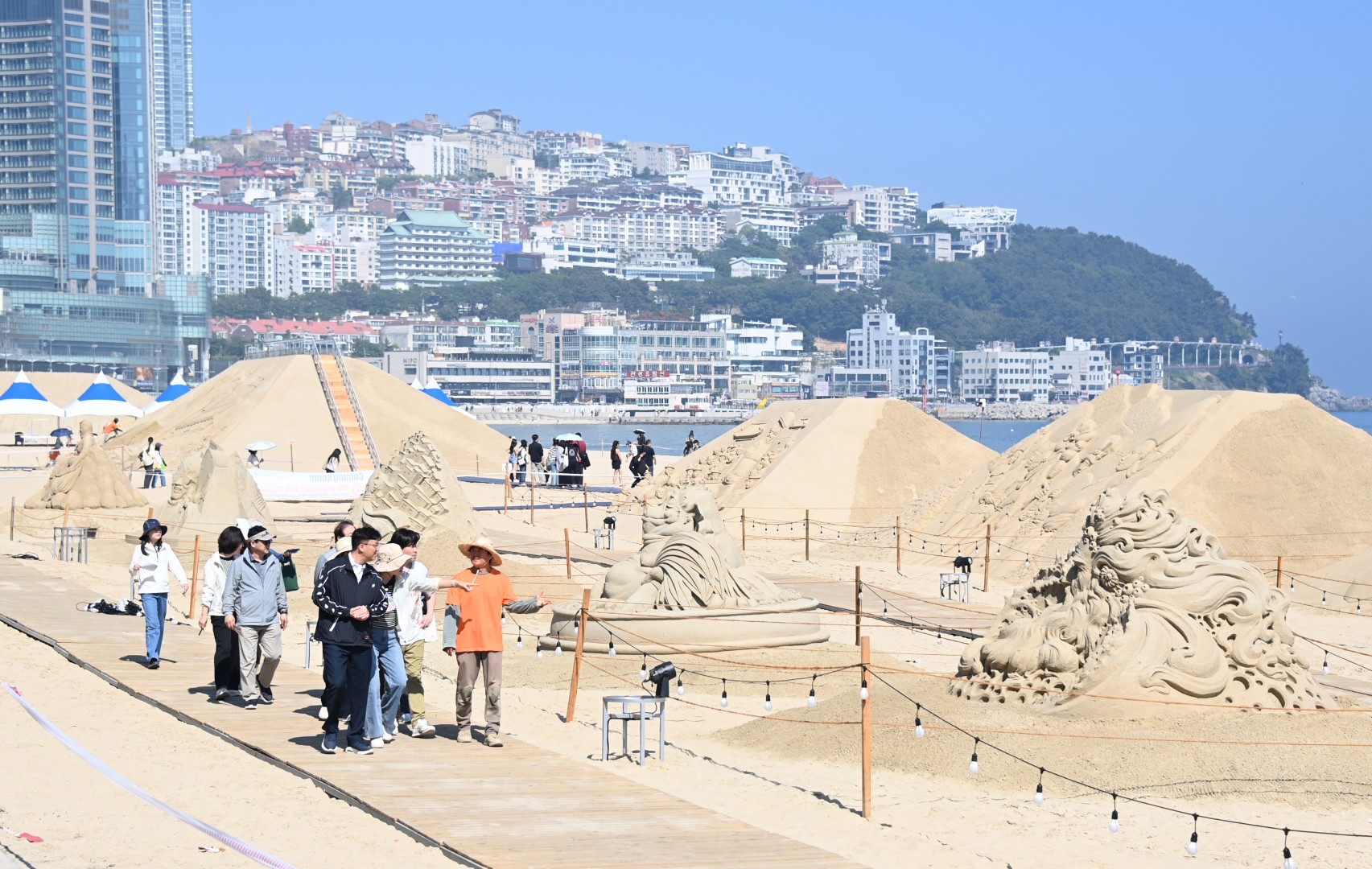 해운대 모래축제 현장 점검 1