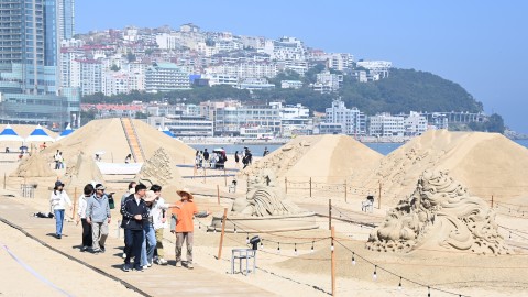 해운대 모래축제 현장 점검