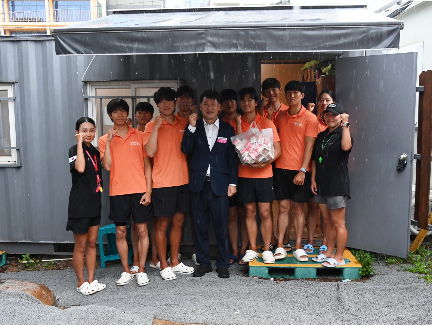 송정해수욕장 격려방문 10