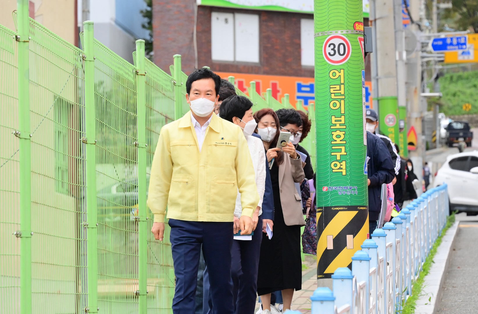 해동초등학교 등교길 현장 7