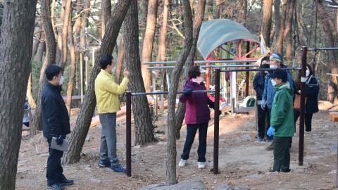 재송체육공원 현장방문